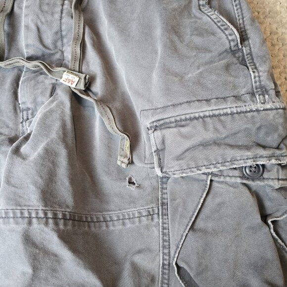 Vtg Abercrombie & Fitch Mens Size 34 Type A-8 Cargo Shorts Heavy Distressed Y2K - Picture 8 of 11